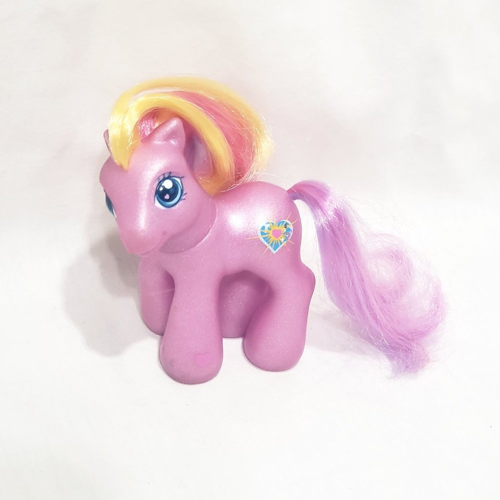 My Little Pony Sunsparkle Baby 3.5" 2002 G3 Hasbro Star Heart Pink